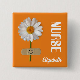 Individuelle Name-Geschenktasten für Krankenschwes Button