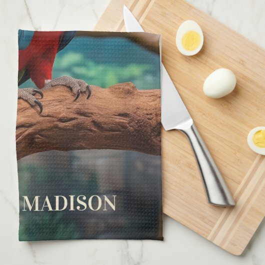 Individuelle Name Geschirrtuch (Viertel Falte)