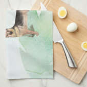 Individuelle Name Geschirrtuch (Viertel Falte)