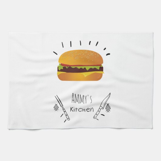 Individuelle Name Geschirrtuch (Horizontal)