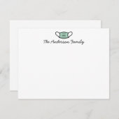 Individuelle Name-Gesichtsskripte Ärztliche Kranke Mitteilungskarte (Vorne/Hinten)