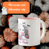 Individuelle Name Ghost Reader Halloween Zweifarbige Tasse