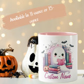 Individuelle Name Ghost Reader Halloween Zweifarbige Tasse