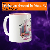 Individuelle Name Ghost Reader Halloween Zweifarbige Tasse