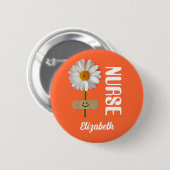 Individuelle Name-Gift-Taste für Krankenschwestern Button (Vorne & Hinten)