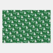 Individuelle Name Gift Wrap | Frohe Weihnachtsgesc Geschenkpapier Set (Vorderseite 2)