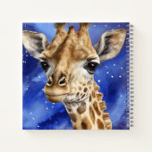 Individuelle Name Giraffe Journal Notizblock (Rückseite)