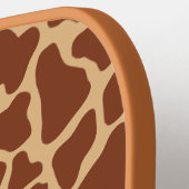 Individuelle Name Giraffe Tierdruckmuster Klassisc Pickleball Schläger (Linke Seite)