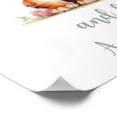 Individuelle Name Girl's Kinderzimmer Safari Tiger Poster (Ecke)