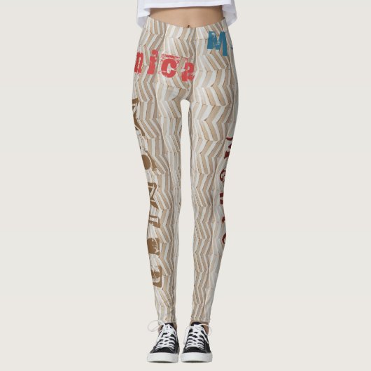 Individuelle Name Girls Leggings (Vorderseite)