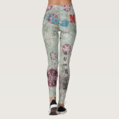 Individuelle Name Girls Leggings (Rückseite)