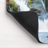 Individuelle Name Gjain Waterfall, Island Mousepad (Ecke)