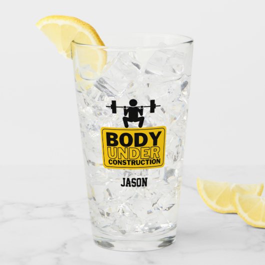 Individuelle Name Glas (Vorderseite Ice)