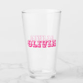 Individuelle Name Glas (Vorderseite)