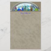 Individuelle Name Glasflaschen Pflanze Fenster Far Briefpapier (Vorderseite)