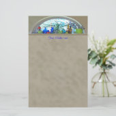 Individuelle Name Glasflaschen Pflanze Fenster Far Briefpapier (Stehend Vorderseite)