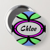 Individuelle Name Glasgeflieste Taste Button (Vorne & Hinten)