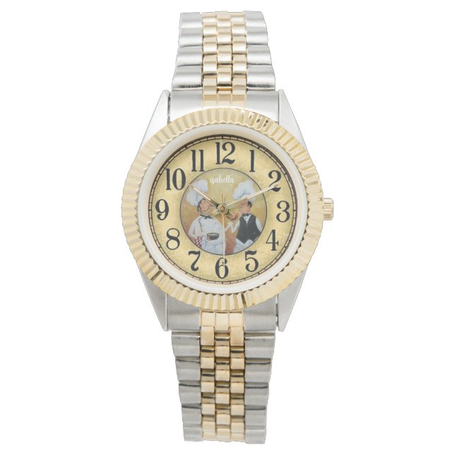 Individuelle Name Glitzer-Gurtband Armbanduhr (Vorderseite)