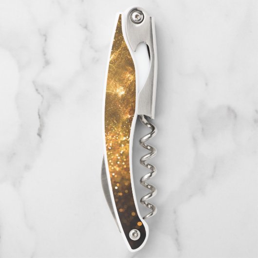 Individuelle Name Glitzer-Korkenzieher Kellnermesser (Rückseite)
