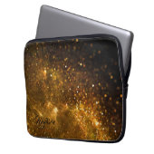 Individuelle Name Glitzer Notebook-Ärmel Laptopschutzhülle (Vorderseite Links)