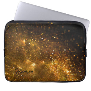 Individuelle Name Glitzer Notebook-Ärmel Laptopschutzhülle