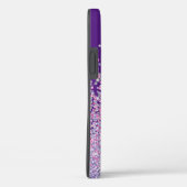 Individuelle Name Glitzer rosa lila funkelnd schic Case-Mate iPhone Hülle (Rückseite / Rechts)