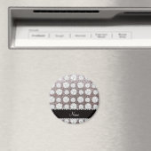 Individuelle Name Glitzer Volleyballs Magnet (In Situ (Geschirrspüler))