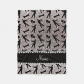 Individuelle Name Glitzer Zombies Fleecedecke (Vorderseite)