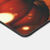 Individuelle Name Glows Pumpkins Autumnal Bokeh-Ef Schreibtischunterlage (Ecke)