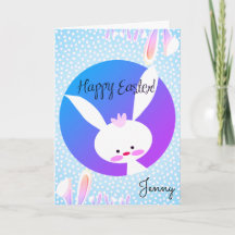 Individuelle Name GLÜCKLICH EASTER Niedlich Bunny 