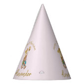 Individuelle Name Glückwunsch 1. Geburtstag Peter Partyhütchen (Links)