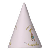 Individuelle Name Glückwunsch 1. Geburtstag Peter Partyhütchen (Rechts)