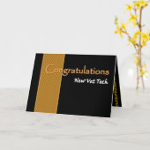 INDIVIDUELLE NAME Glückwunsch an Tierärzte und Tec Karte (Gelbe Blume)