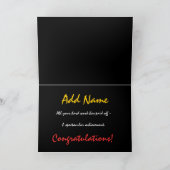 INDIVIDUELLE NAME Glückwunsch - Bachelor's Degree Karte (Innenseite)