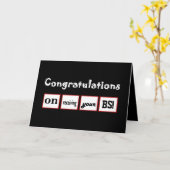 INDIVIDUELLE NAME Glückwunsch - Bachelor's Degree Karte (Gelbe Blume)