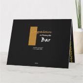 INDIVIDUELLE NAME Glückwunsch Bestanden Bar Prüfun Karte (Rückseite)