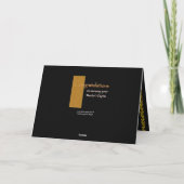 INDIVIDUELLE NAME Glückwunsch Master's Degree V02 Karte (Rückseite)