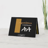 INDIVIDUELLE NAME Glückwünsche - Associates Degree Karte (Rückseite)