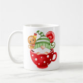 Individuelle Name Gnome und Gingerbrot Kakao-Tasse Kaffeetasse (Links)