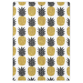 Individuelle Name Gold Ananas Padfolio Mini-Zwisch Klemmbrett (Rückseite)