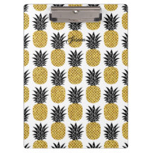 Individuelle Name Gold Ananas Padfolio Mini-Zwisch