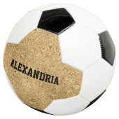 Individuelle Name Gold Glitzer Falknerei Fußball (Dreiviertel)