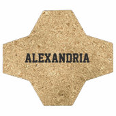 Individuelle Name Gold Glitzer Falknerei Fußball (Flach)