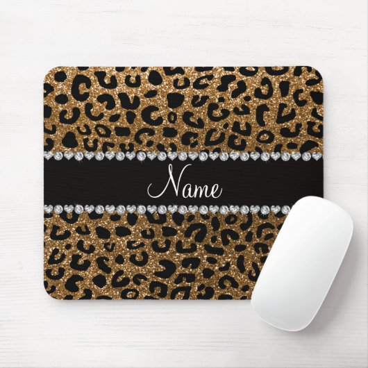 Individuelle Name Gold-Glitzer-Käseprägung Mousepad (Mit Mouse)