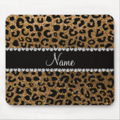 Individuelle Name Gold-Glitzer-Käseprägung Mousepad (Vorne)