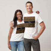 Individuelle Name Gold-Glitzer-Käseprägung T-Shirt (Unisex)