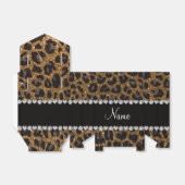 Individuelle Name Gold Glitzer Leopard Geschenkschachtel (Ungefaltet)
