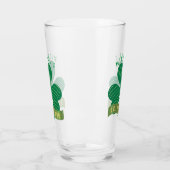 Individuelle Name Gold Kleeblatt St Patrick's Day Glas (Links)
