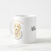 Individuelle Name Golden Retriever Hund Hund Leben Kaffeetasse (Vorderseite Links)