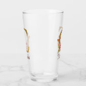 Individuelle Name Goldfolie Rosa Rose Letter C Glas (Links)